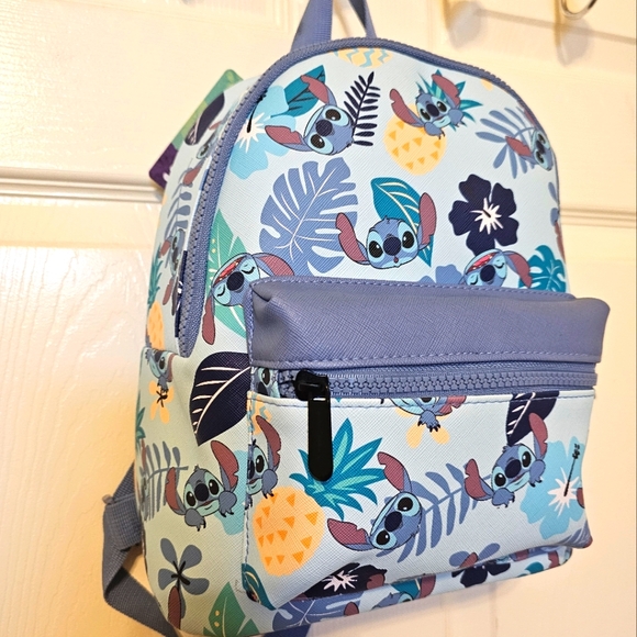Disney Lilo And Stitch Mini Backpack Travel Super Cute LightWeight Adorable - Picture 2 of 4